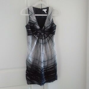 Calvin Klein Black and White Mini Dress